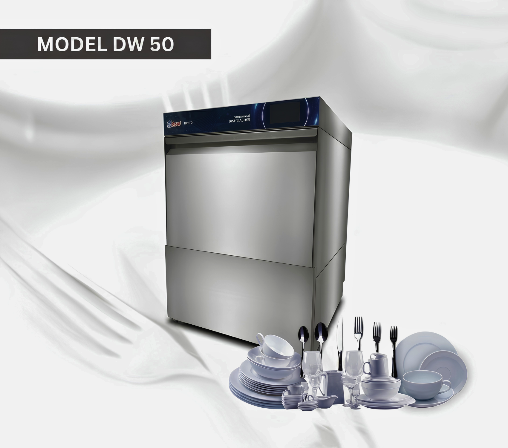 Koyo Corporate commercial dishwasher DW-50 undercounter model for Malaysia franchise kiosks